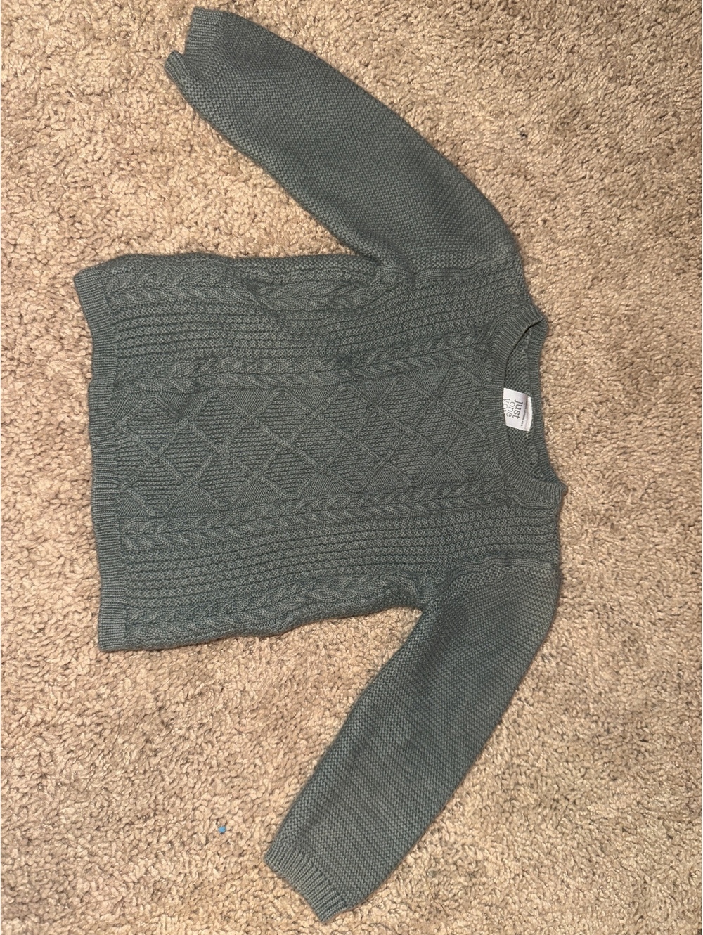 Carter's Just One You Baby Sweater 12M Green Knit Pullover